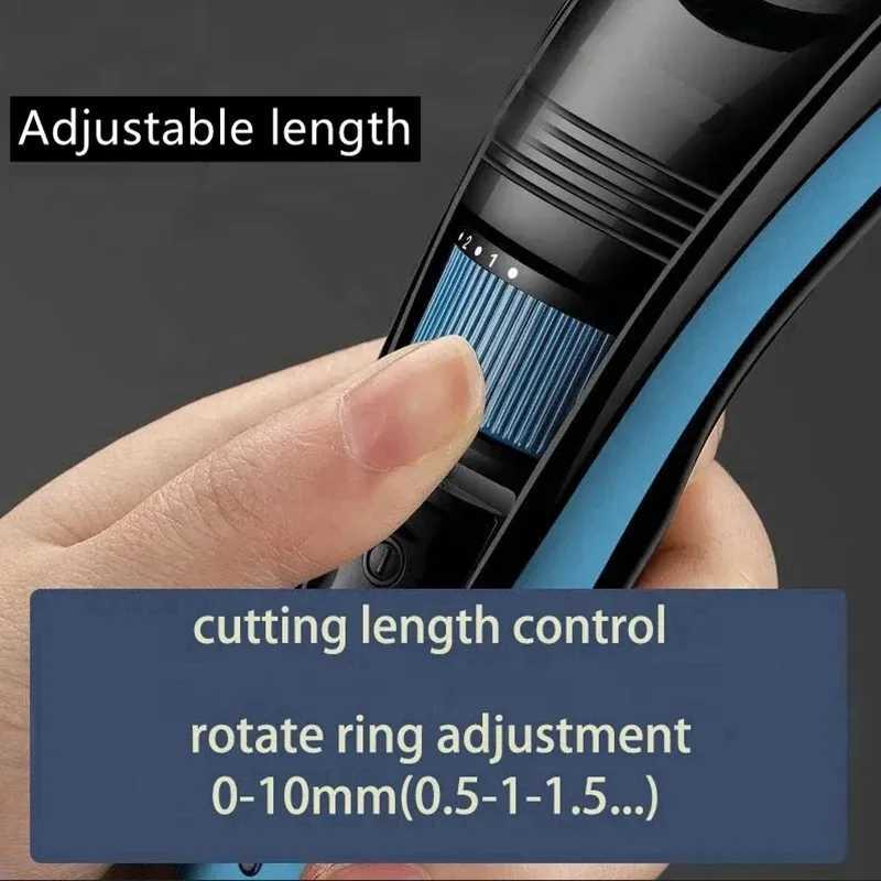 Chemical 0.5-10mm Adjustable Beard Hair Trimmer For Men Rechargeable Mustache Stubble Hair Clipper Face Hair Cutting Machine W241227