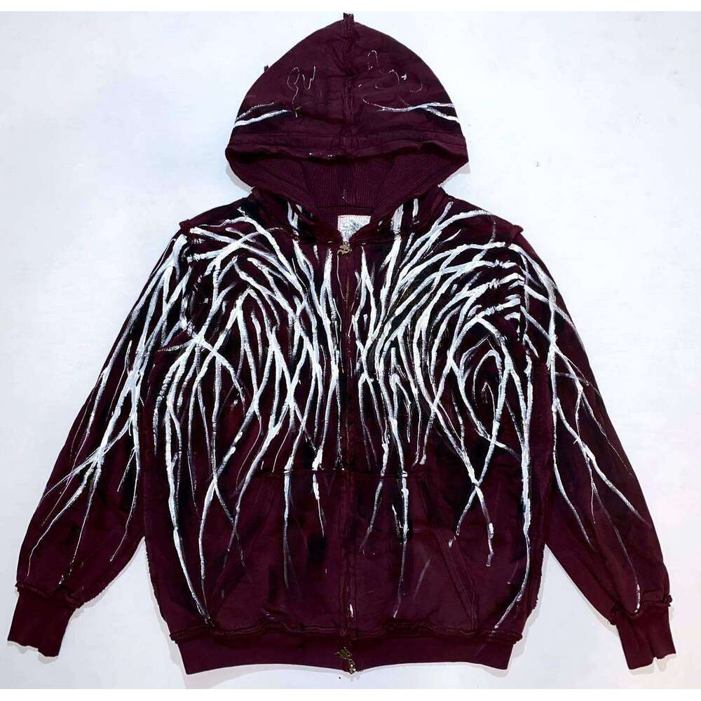 Gothic Harajuku style hooded with spider print for both men women, loose and dark street sports sweatshirt