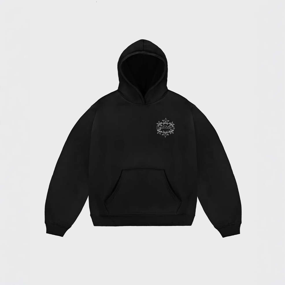 New autumn winter fashion brand star hooded men's and women's pattern hoodie sports street