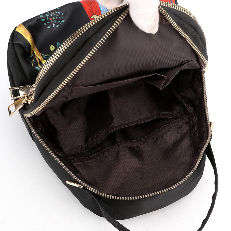 Shoulder Small Multi-Layer Large-Capacity Messenger Women's Oxford Cloth Single Backpack Crossbody Bag