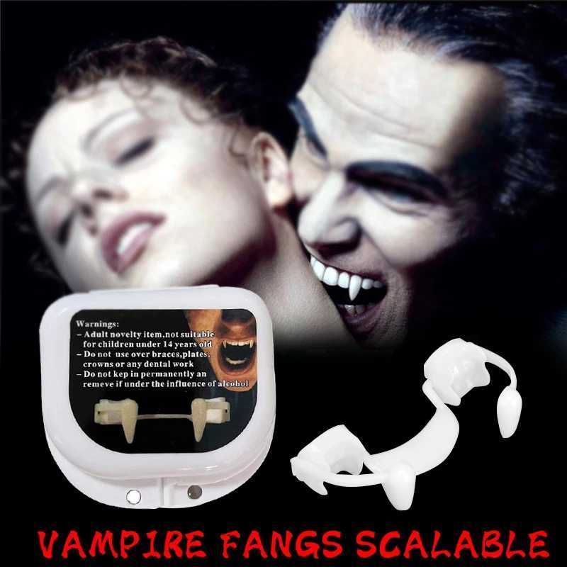 Festival Party Halloween Role-Playing Retractable Vampire Teeth Werewolf Teeth Zombie Teeth Vampire Dentures Holiday Party Props W241227