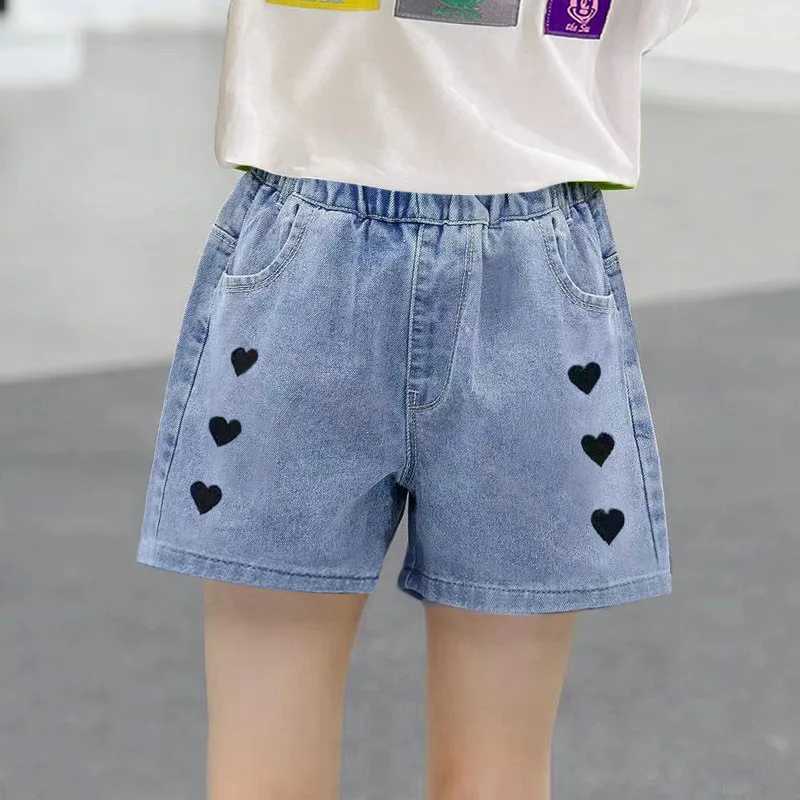 New Girls Denim Shorts Summer Kids Girl Hot Pants Clothing Baby Casual Jean Shorts 4 6 8 10 12 14 Year W241227