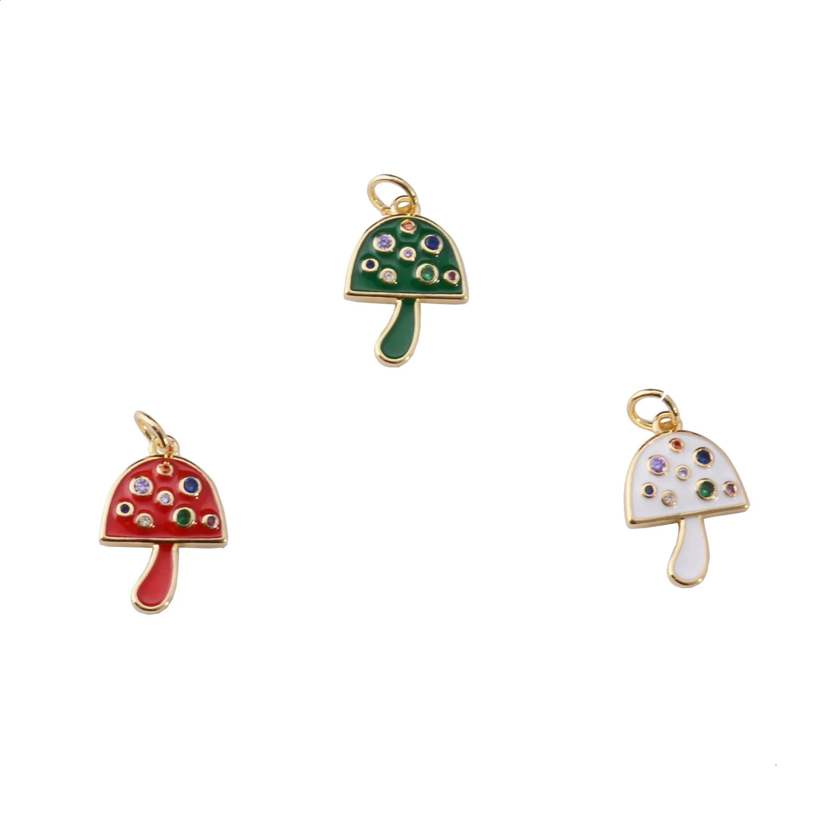Mushroom Sika Deer Round Rectangle Badge Hook Jewelry Making Supplies Diy Handicraft Charims Necklace Earrings Pendant Bracelet 241227