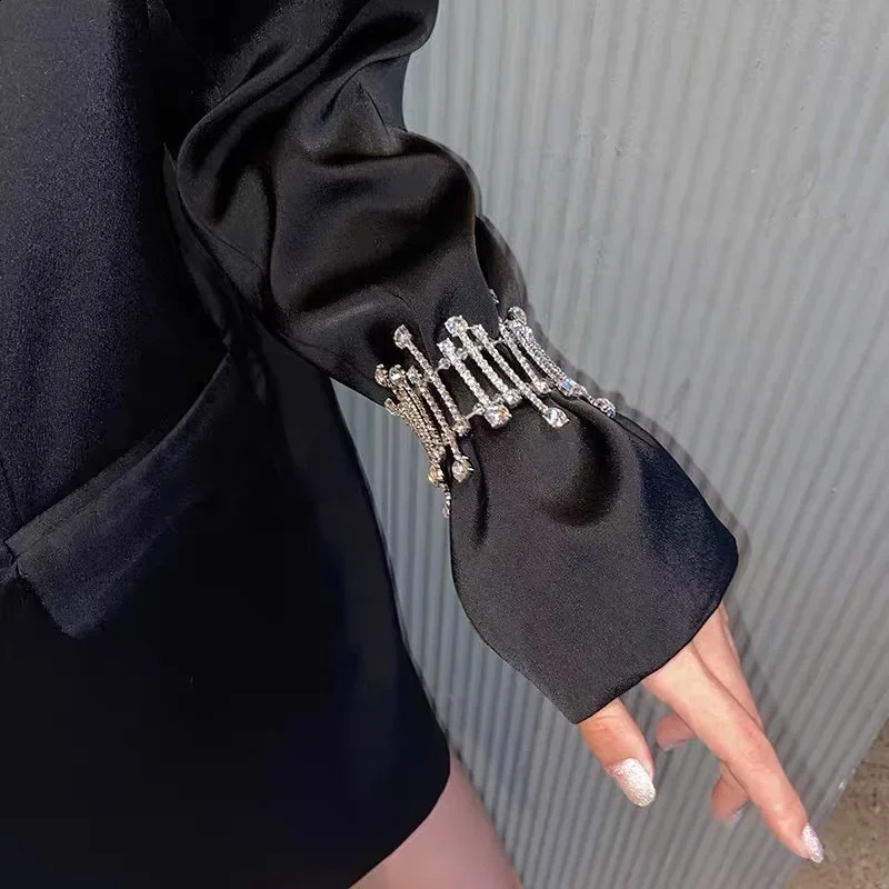 FYUAN Fashion Geometric Zircon Crystal Bracelet For Women Adjustable Elasticity Bracelets Party Jewelry Gifts 241227