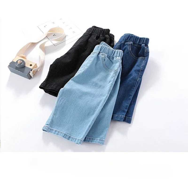 1 pair of boys shorts childrens denim pants casual jeans childrens clothing teenagers shorts childrens baby gifts W241227