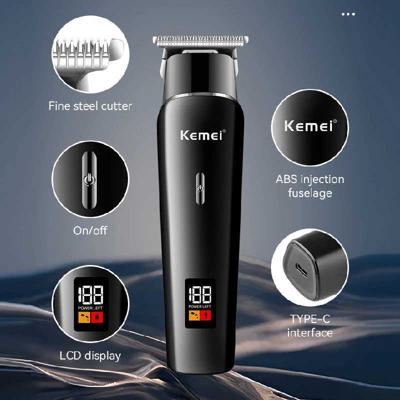 Professional Chemical Hair Beard Trimmer For Men Electric Hair Clipper Rechargeable Hair Cutting Machine Powerful Haircut Lithium W241227