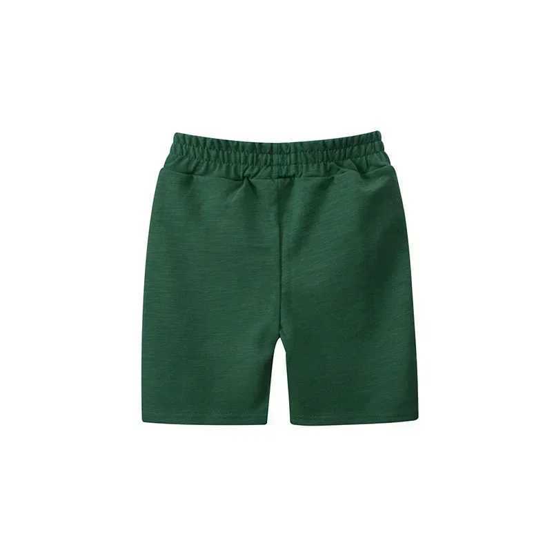Kids Pants 2-7 T Hot Sale Green Childrens Shorts Drawstring Solid Boys Girls Summer Trousers Pants Hot Selling Baby Wear Shorts W241227