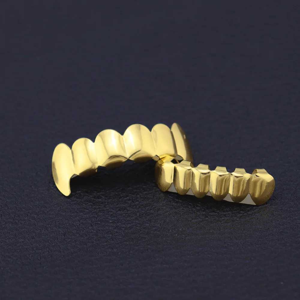 1set Hip Hop Black Color Teeth Grillz Plated Dental Grills Rock Tooth Grillz Cs Crystal Teeth Cs Halloween Vampire Cosplay W241227