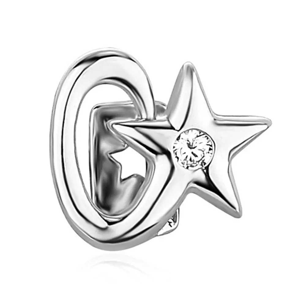 New Copper Hip Hop Teeth Grillz Pentagram Star Punk Tooth Cs Removable Gangsta Top Bottom Grillz Dental W241227