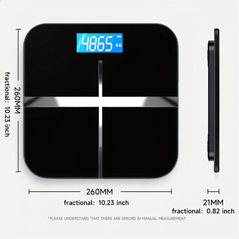Weight Scale High Accuracy Intelligent Home Small Body Scale Dormitory Weighing Scale High Accuracy Electronic Weighing LCD HD 241226