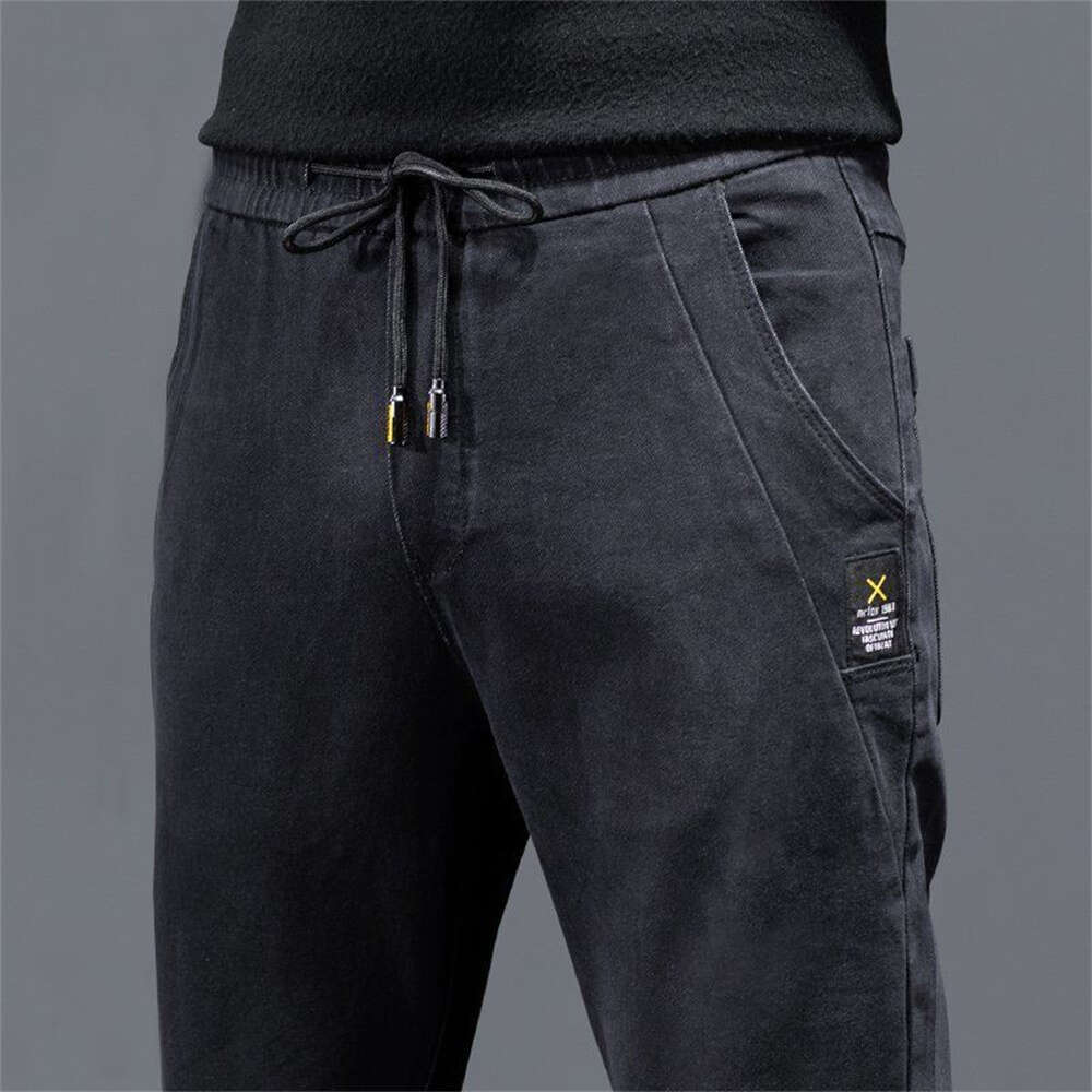 New Man pants Hip Hop Harem Jeans trousers Loose Joggers Denim Casual Sweatpants Korea Trousers Streetwear Men Clothing