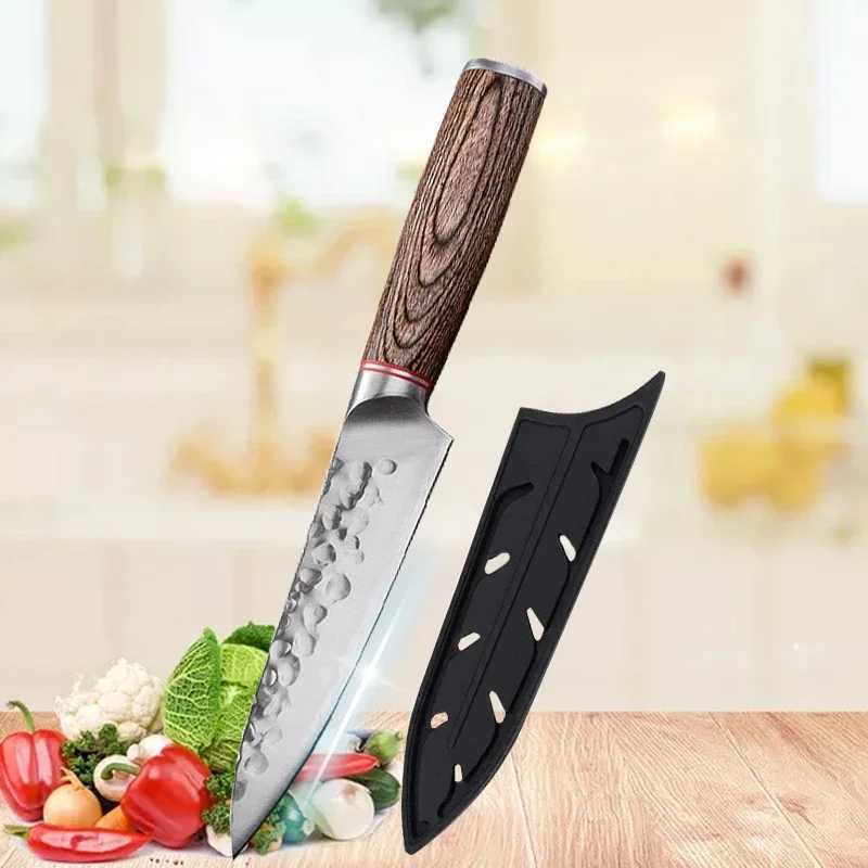 5-inch kitchen chef knife fruit with kitchen knife stainless steel steak knife forged Boning knife wooden handle kitchen supplies Y241227