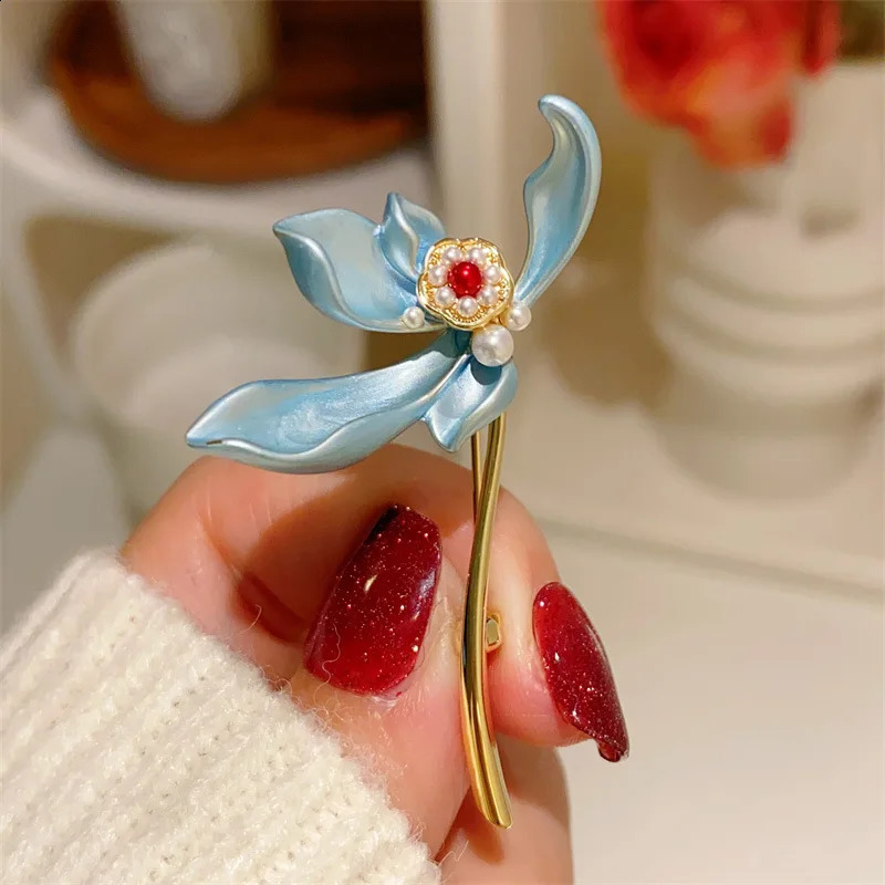 Cheongsam Brooch Silk Shawl Clip Chest Button Suit Corsage Pin Ornament Buckle Clothing Accessory Badge Breastpin Jewelry Gift 241227