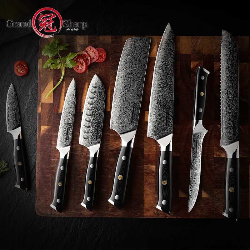 Damascus Chef Knife Japan Damascus Steel Japan Kiritsuke Boning Kitchen Knife But Cooking Tool Gift Box Y241227