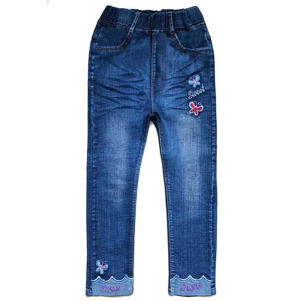 1-12Years Spring Autumn Little Girls Jeans Denim Pants Trousers for Girl W241227