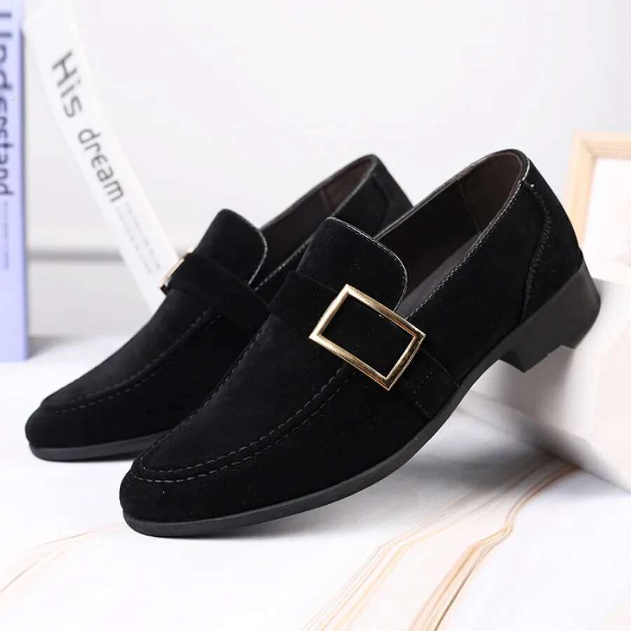 2025 Men Casual Business Loafers Dress Shoes Faux Suede Driving Fashion Formal for Men Sneakers
