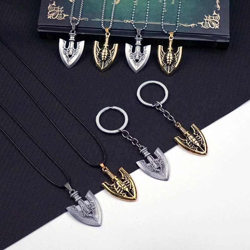 JOJOS BIZARRE ADVENTURE Necklace for Women Men Arrow Gold Metal Anime Jewelry Pendant Chains Choker Collares GiftXJ241227