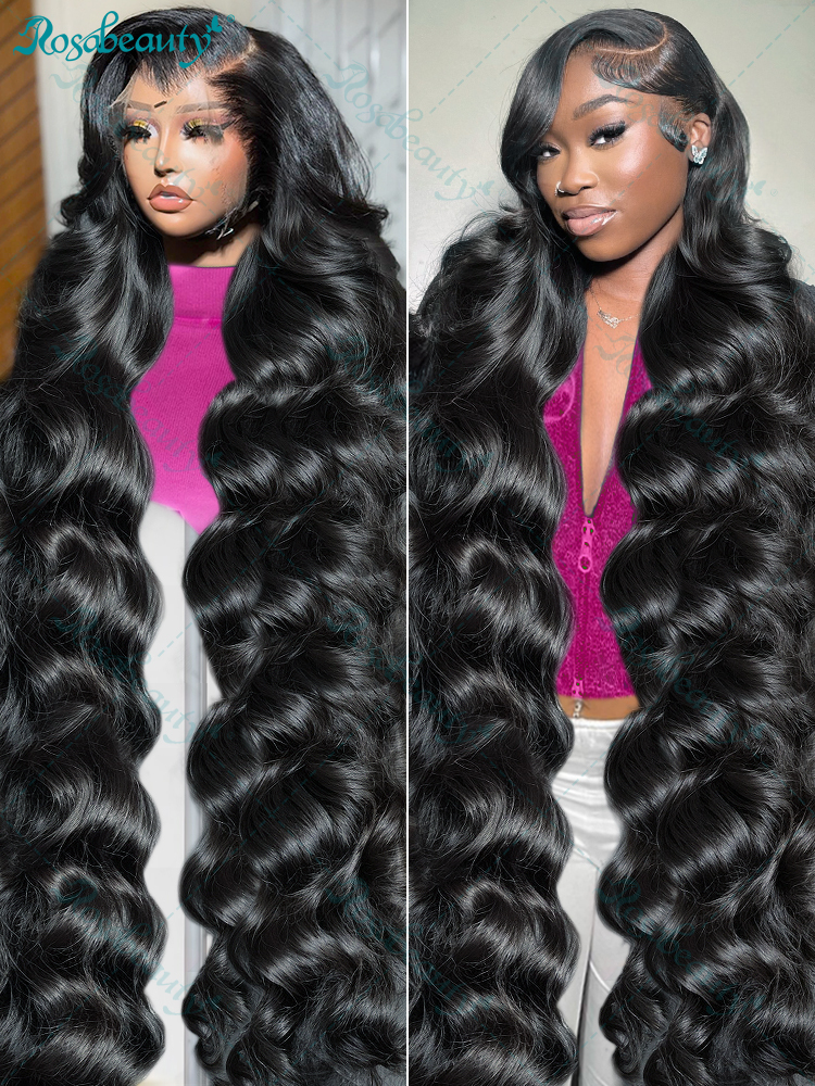 Hd Transparent 13X4 13X6 Body Wave Front Human Hair Preplucked Brazilian Lace Frontal For Women 5X5 6X6 Closure Wig