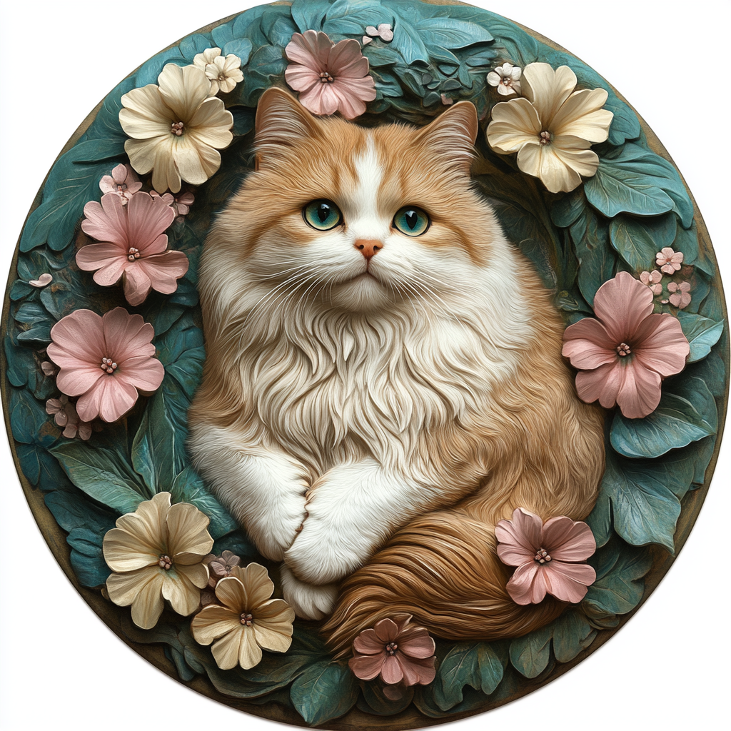 Customizable Circular Aluminum Pet Memorial Decoration - Premium Quality Waterproof Souvenir Tombstone for Cats