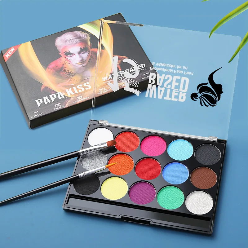 Body Paint Art Children Makeup Painting Pigment Kit 12 Colors 15 ColorOily Face PaintsHalloween Stage Face Painting For Women 241224