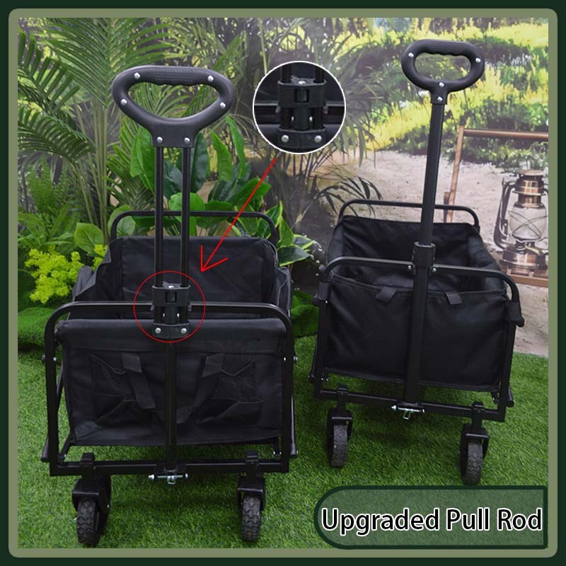 ddmyoutdoor China domestic camping trailer RV small trailer large capacity beach buggy portable heavy-duty Portable folding cart sports cart camping c