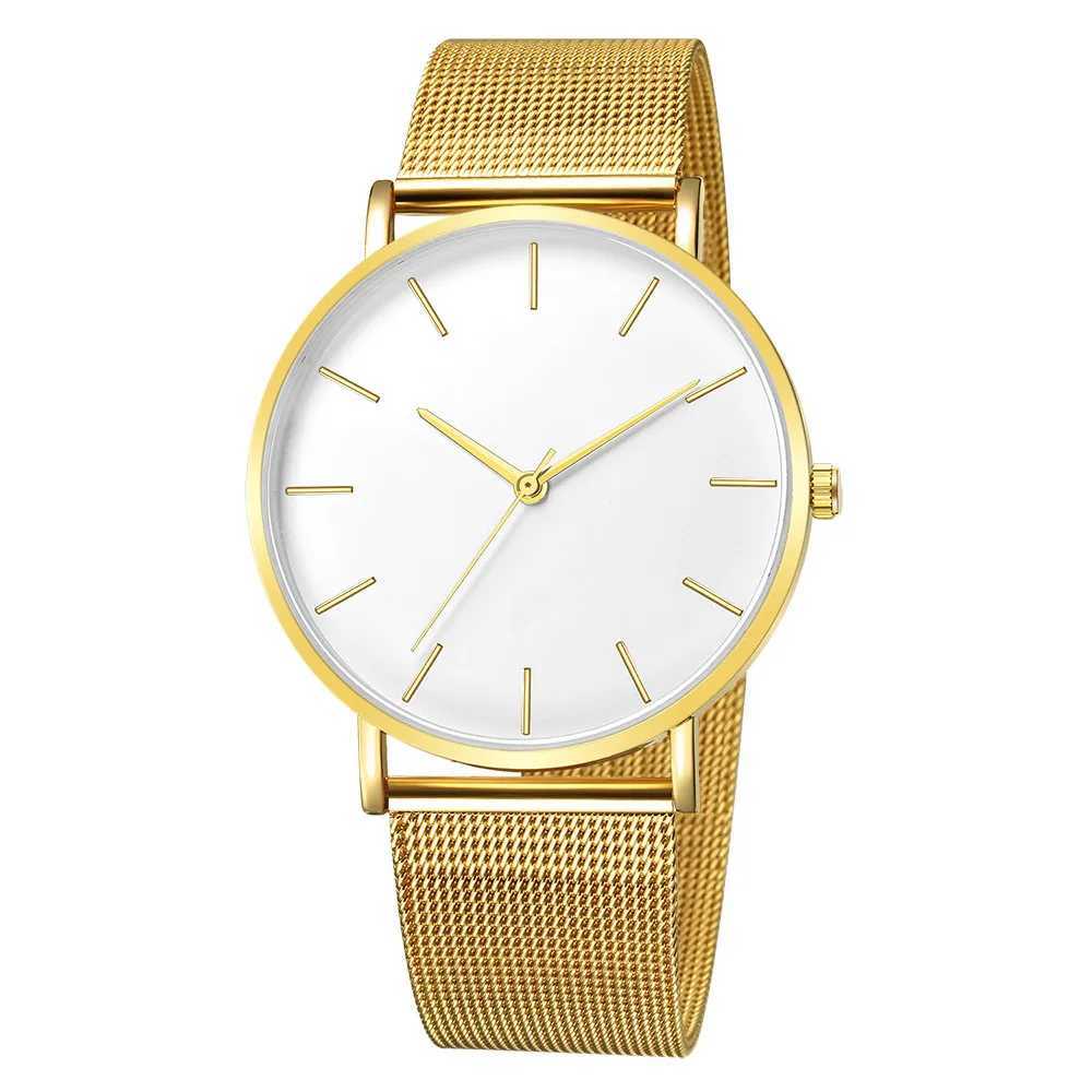 Fashion Reloj Mujer Quartz Watch Simple Montre Femme Womens Mesh StainlESS Steel Casual Watch Metal Hour Relogio M241226