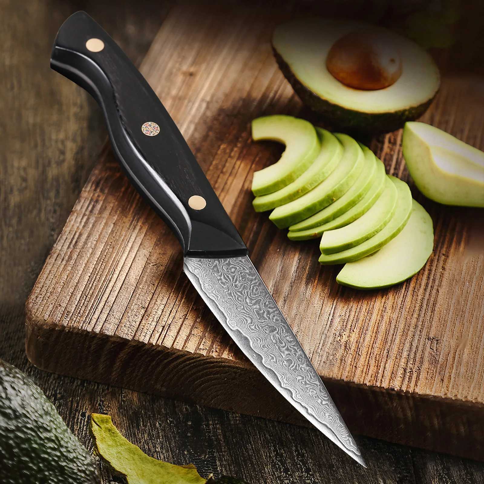 3.5-inch Paring knife professional 67 layer Damascus steel kitchen chef knife super sharp peeling fruit knife Y241227