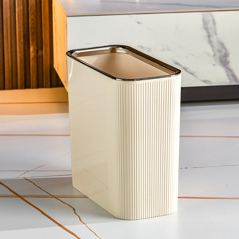 Compact PET Trash Bin with Unique Slot Opening and Sturdy Locking Mechanism
