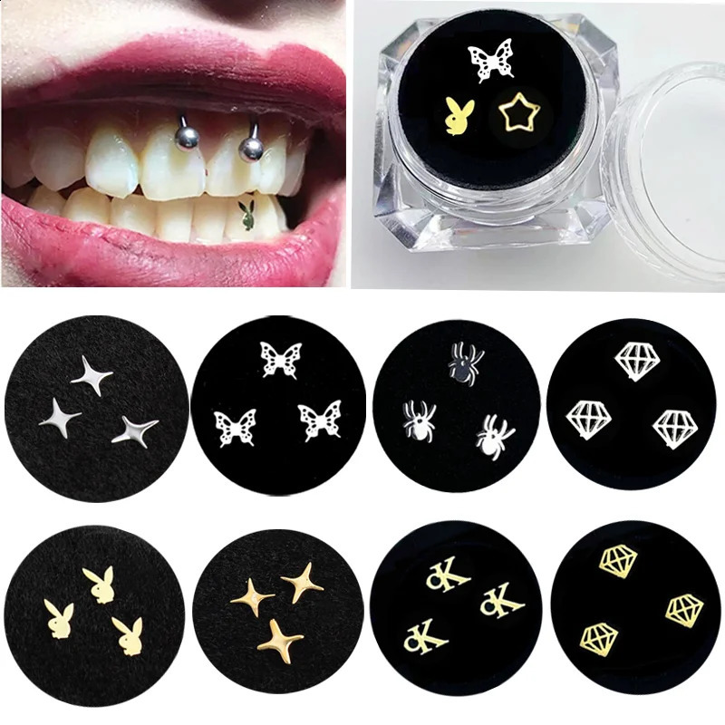 3PcsBox Teeth Gems Kit Tooth Jewelry Diamonds Whitening Fashion Crystal Ornaments Oral Decorations Dental Products 241225