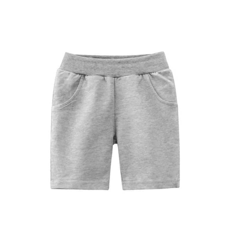 2024 Summer Children Boys Shorts Pants 100% Cotton Solid Color Sport Casual Knickers for 1-9 Years Kids Boys Girls W241227