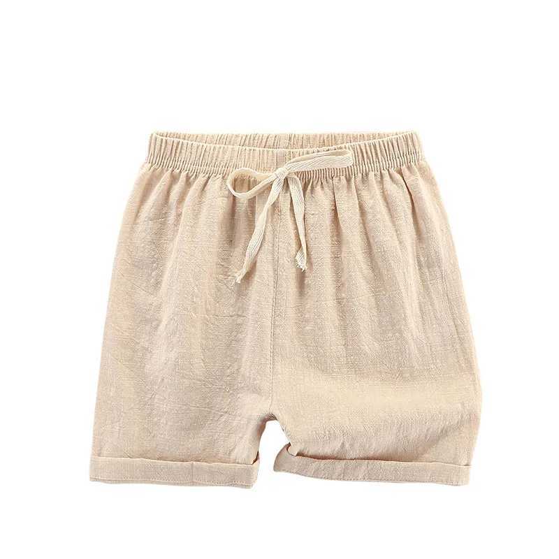2-12 year old childrens beach shorts teenage boys shorts blue and black shorts childrens summer loose casual linen shorts W241227