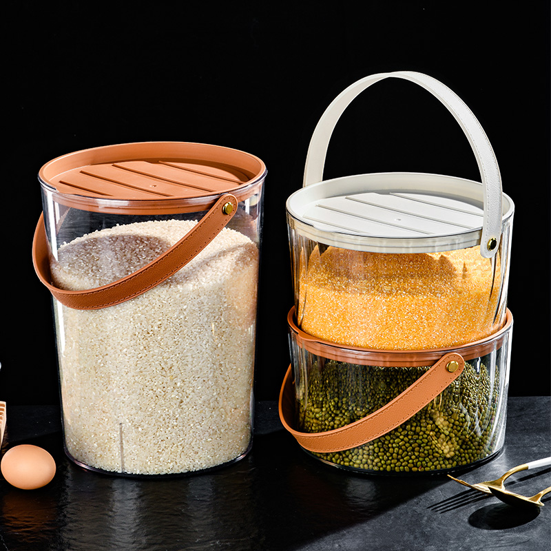 Pet-Friendly Compact Round Food Storage Bin Made from High-Quality PET Material