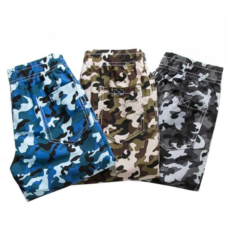 7-16 year old childrens camouflage shorts boys military style casual shorts boys summer beach shorts new fashion streetwear elastic waist W241227