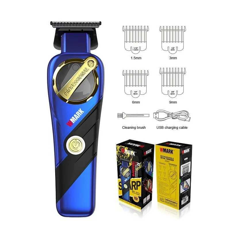 NG-9213 WMARK Magnetic Levitation Motor Engraving Shears Barbershop Mens Professional Hair Clipper DLC Blade 9000RPM High Speed W241227