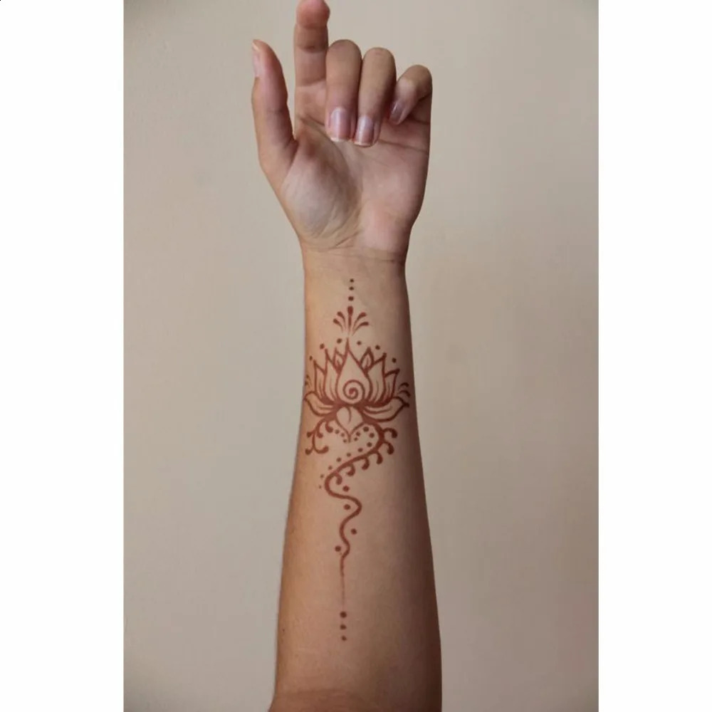 GOLECHA Black Brown Red White Henna Cones Indian Henna Tattoo Paste For Temporary Tattoo Body Art Sticker Mehndi Body Paint 241224