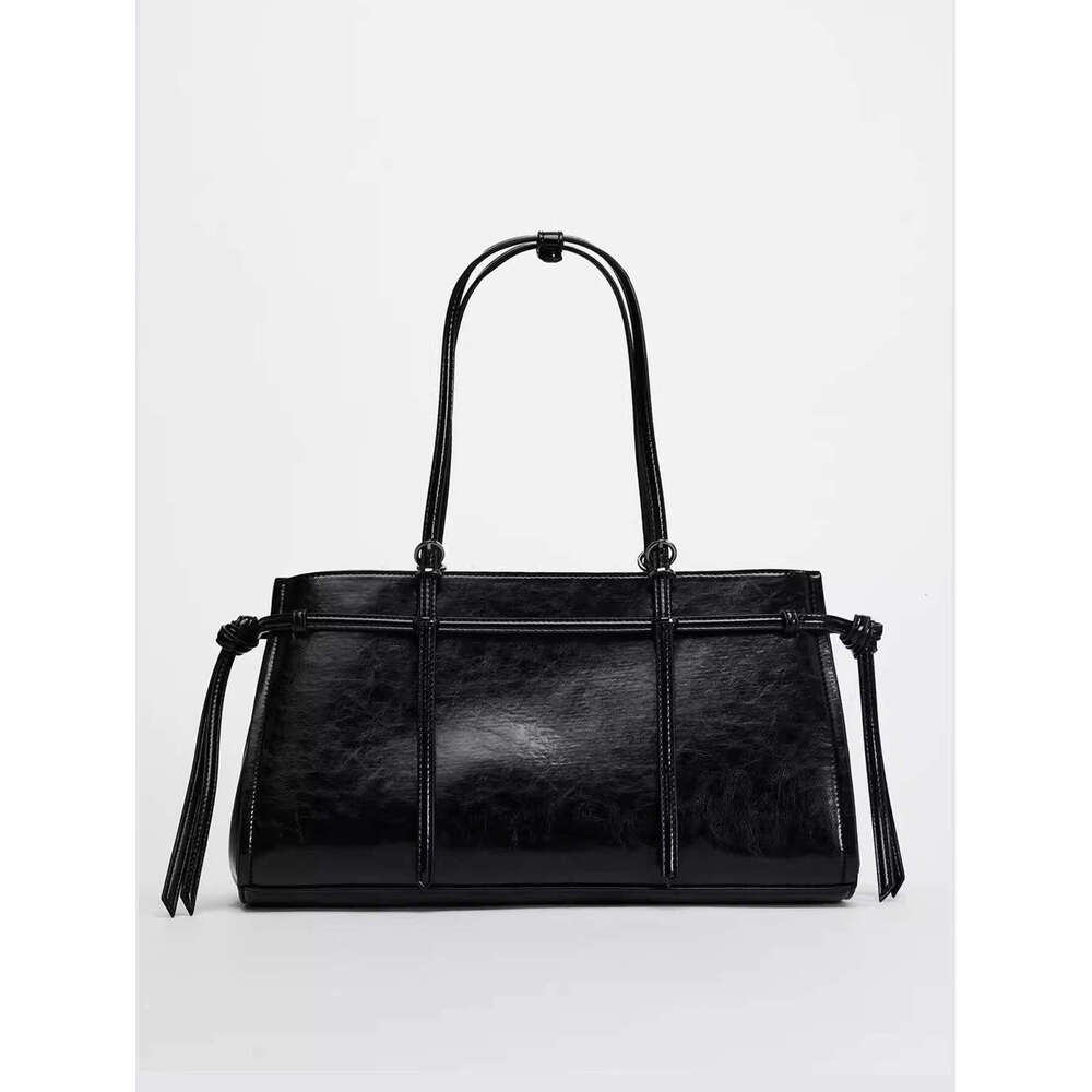 Women's Bags Handbag Large Black Leather Tote Bag Top Handle Women's Handbag Woven Design Shoulder Bags For Women Commuting Shopper Purses