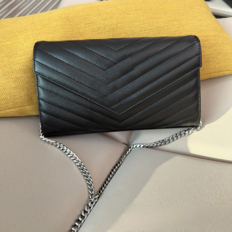 Caviar crossbody designer bags cassandre handbag envelope shoulder bag plated gold single chain letter multicolors luxury bag solid formal te085 C4