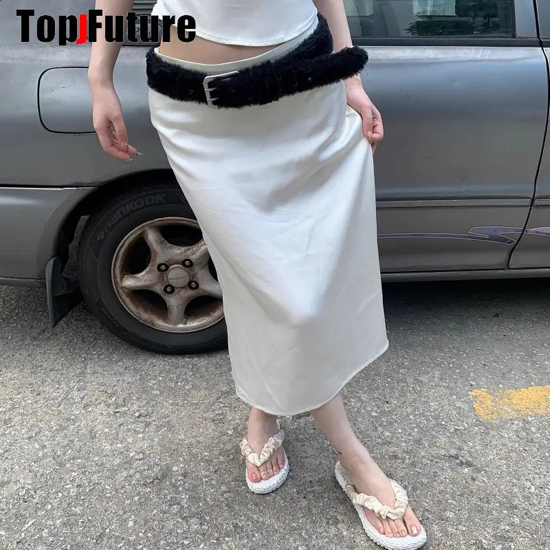 Y2K Girl Harajuku Western Cowgirl Cowboy Furry Real Leather Punk Belt Women Men Gothic Cinto De Strass Ceinture Gift Belts 241226