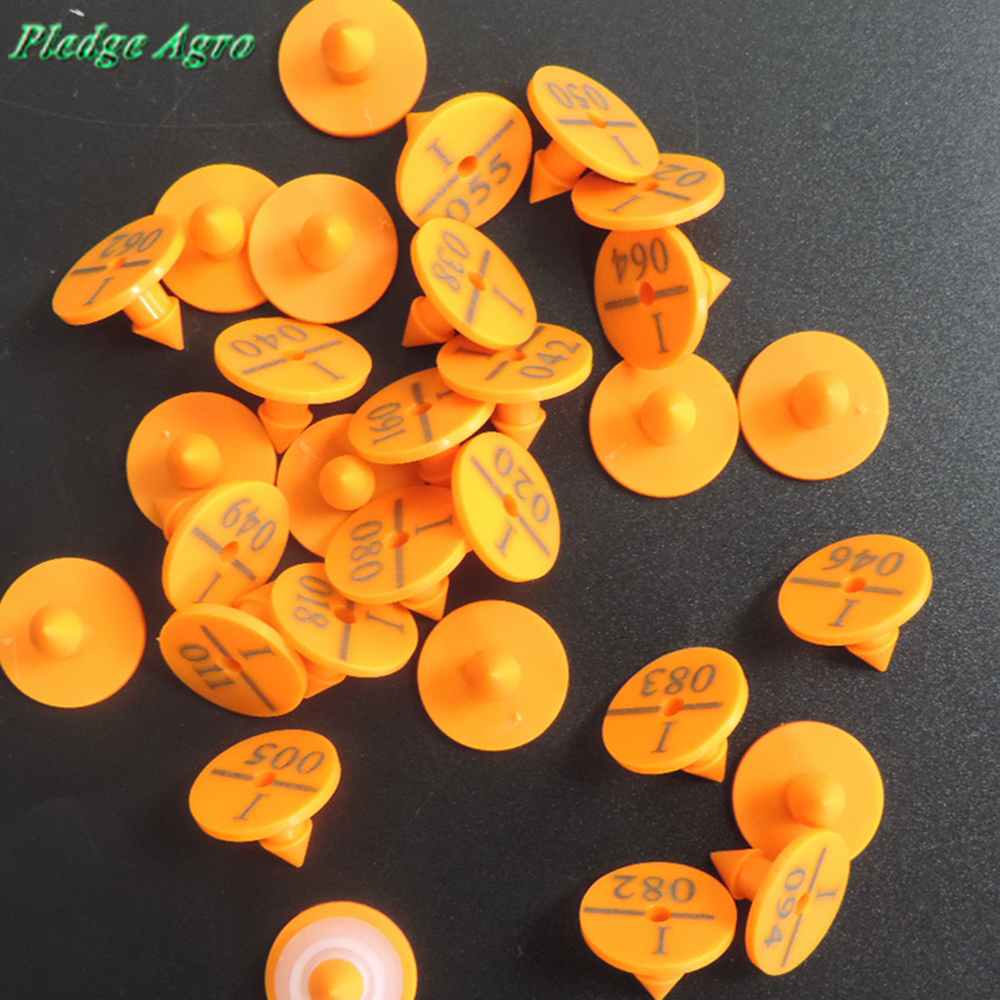 100PCS Rabbit Ear Tags Animal Identification Management Tag Plastic Number For Bunny Farm Pet Rabbits Farming Tool Hamster Rabit