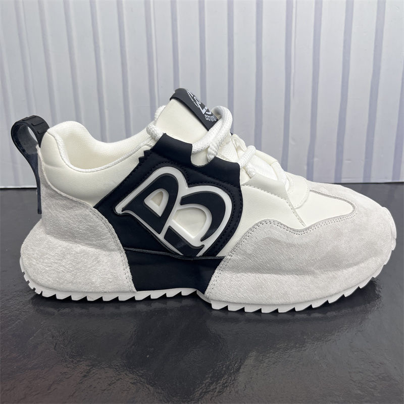 Men Casual Shoes Black White Trendy Style Anti-skid Board Shoes Jogging Tennis Gym Sneaker Free shipping