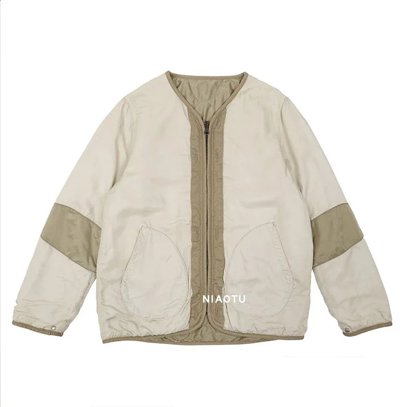 Arrival NIAOTU AutumnWinter AW Retro Interior Double Sided Jacket Non Visvim Dcdt Cotton Liner Coat for Men 241227
