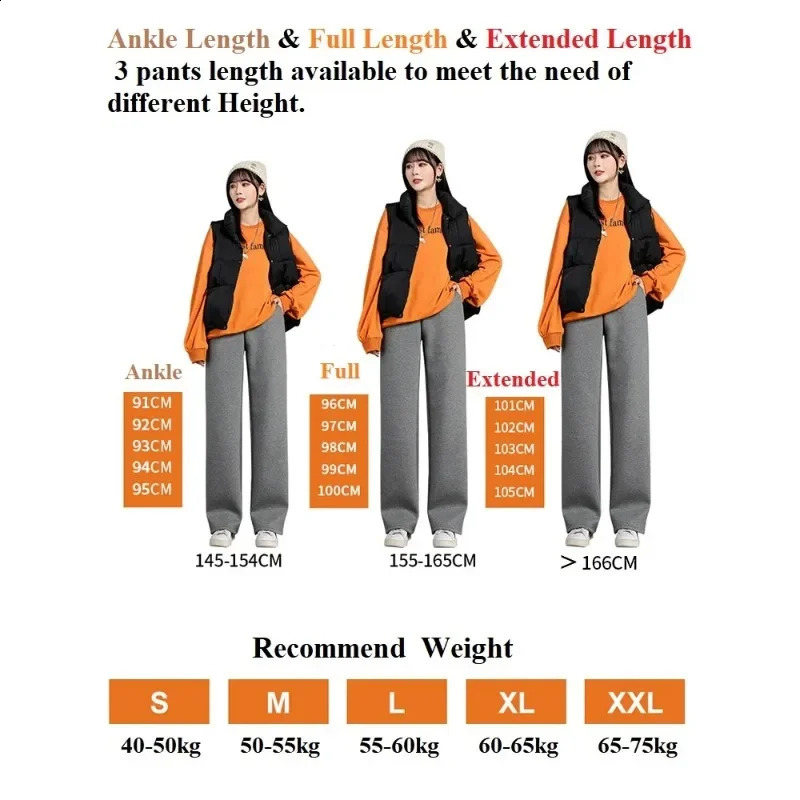 Women Warm Winter Plush Thick Pants Lambskin Cashmere Trousers High Waist Cotton Fleece Loose Female Wide Leg Pants PELEDRESS 241220