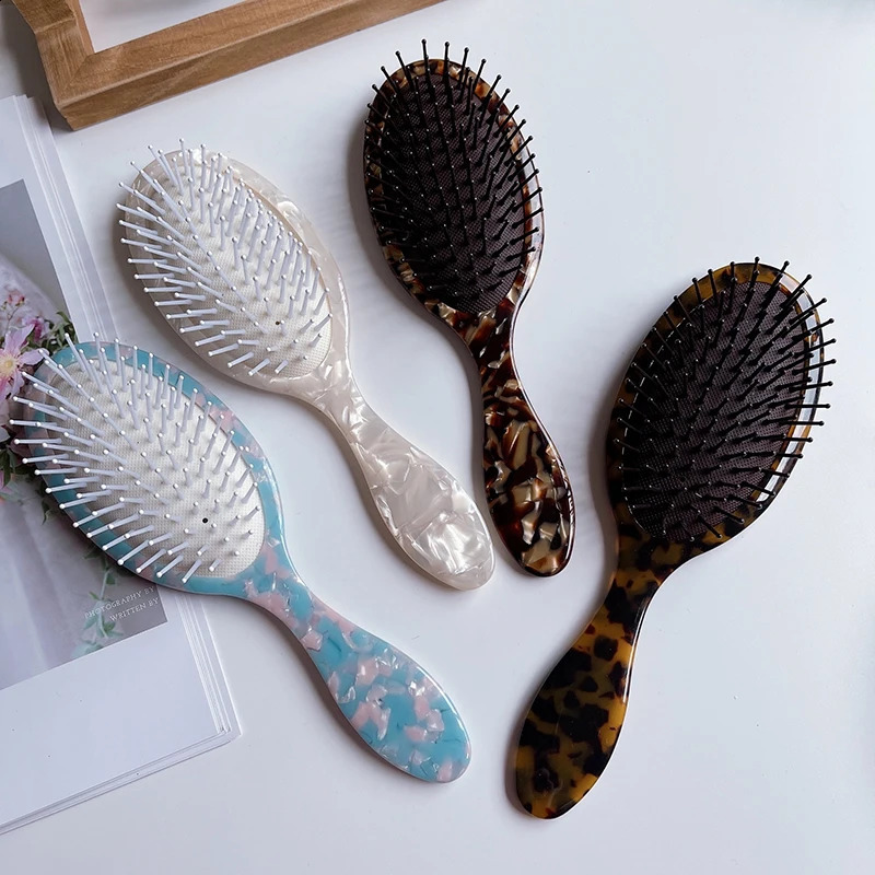 Combs Hairdressing Air Bag Comb Printed Air Cushion Comb Lady Styling Comb Acetic Acid Massage Hair Comb Hairdressing Tool 250103