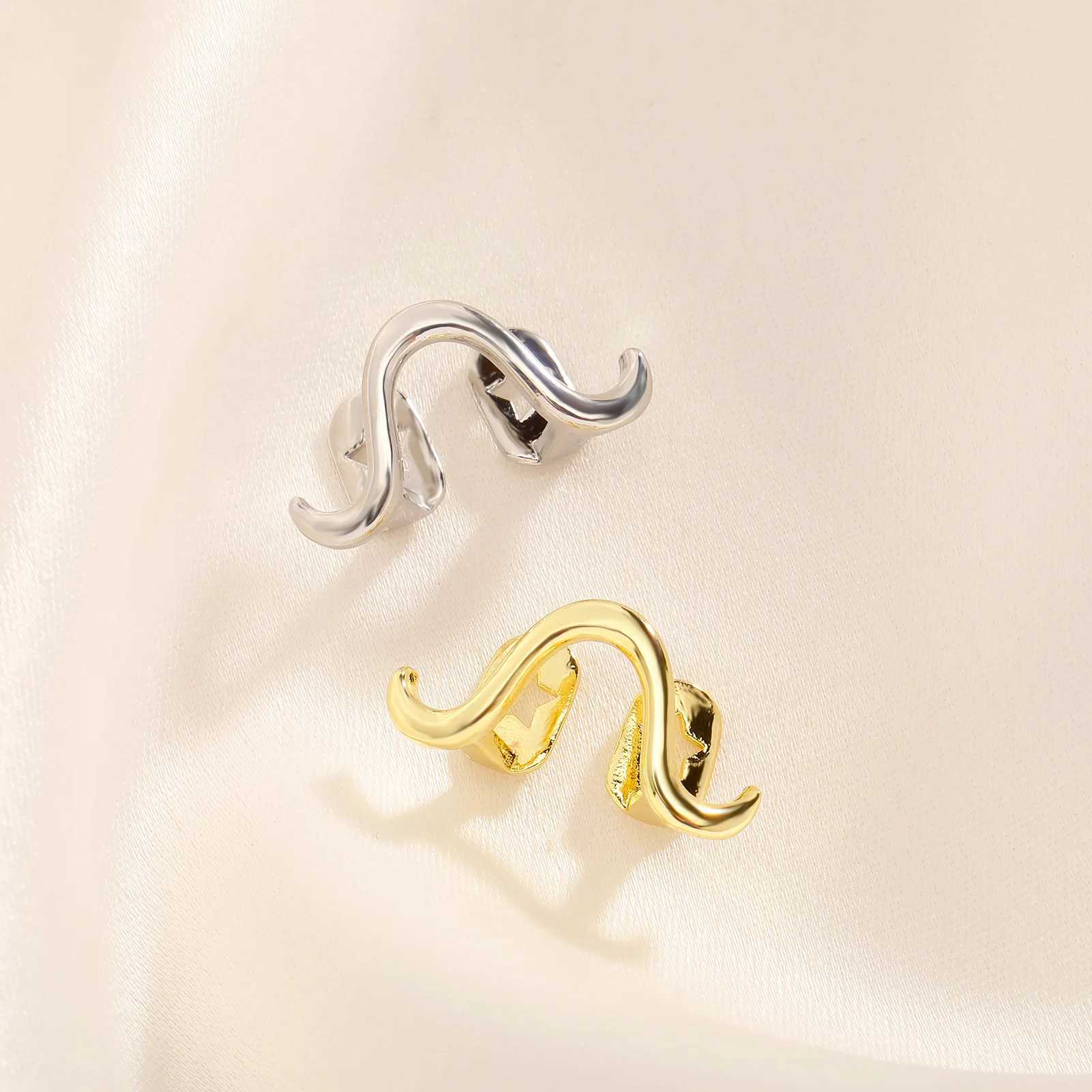 TOPGRILLZ Hip Double Tooth Cs Gold Color Grillz Unisex Top Dental Grill Teeth Cs Halloween Cosplay Gift W241227