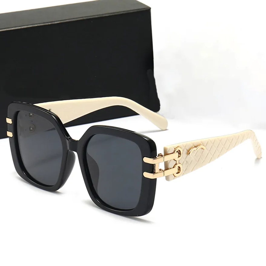 Designer sunglasses fashion polarized sunglasses personality UV resistant men women Goggle Retro square sun glass Casual eyeglasses with box