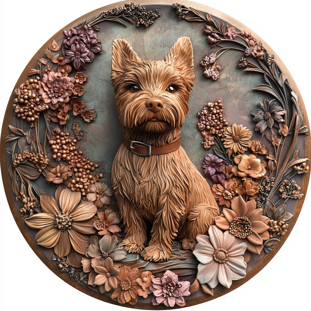 Customizable Yorkshire Terrier Pet Ornaments - Unique Pet Souvenir Tombstones - Perfect Christmas & Halloween Gifts
