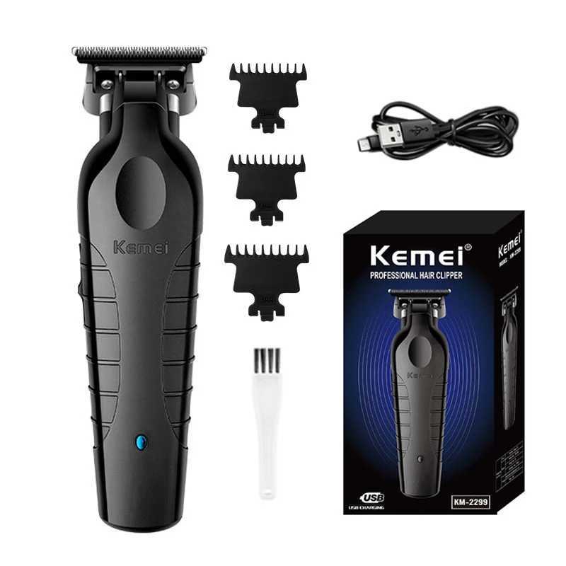KM-2299 Hair Clipper Chemical Professional Electric USB Rechargeable Barber Trimmer Cordless Trimmer Type-c Zero Gapped Cutting W241227