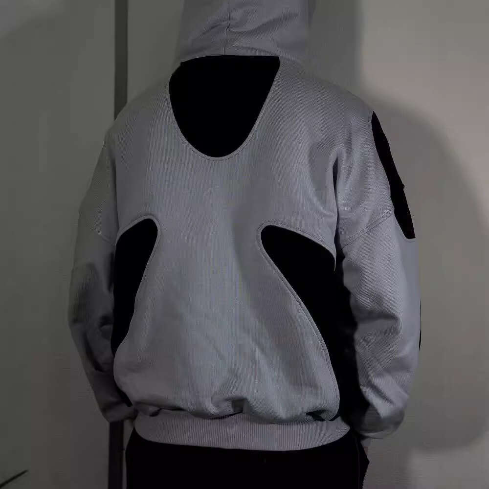New Y2K Collage American Street Hoodie Splicing Trendy Men's and Women's Loose Couple Hoodies