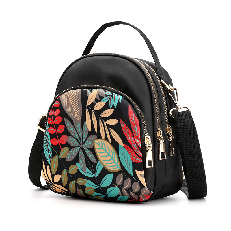 Shoulder Small Multi-Layer Large-Capacity Messenger Women's Oxford Cloth Single Backpack Crossbody Bag