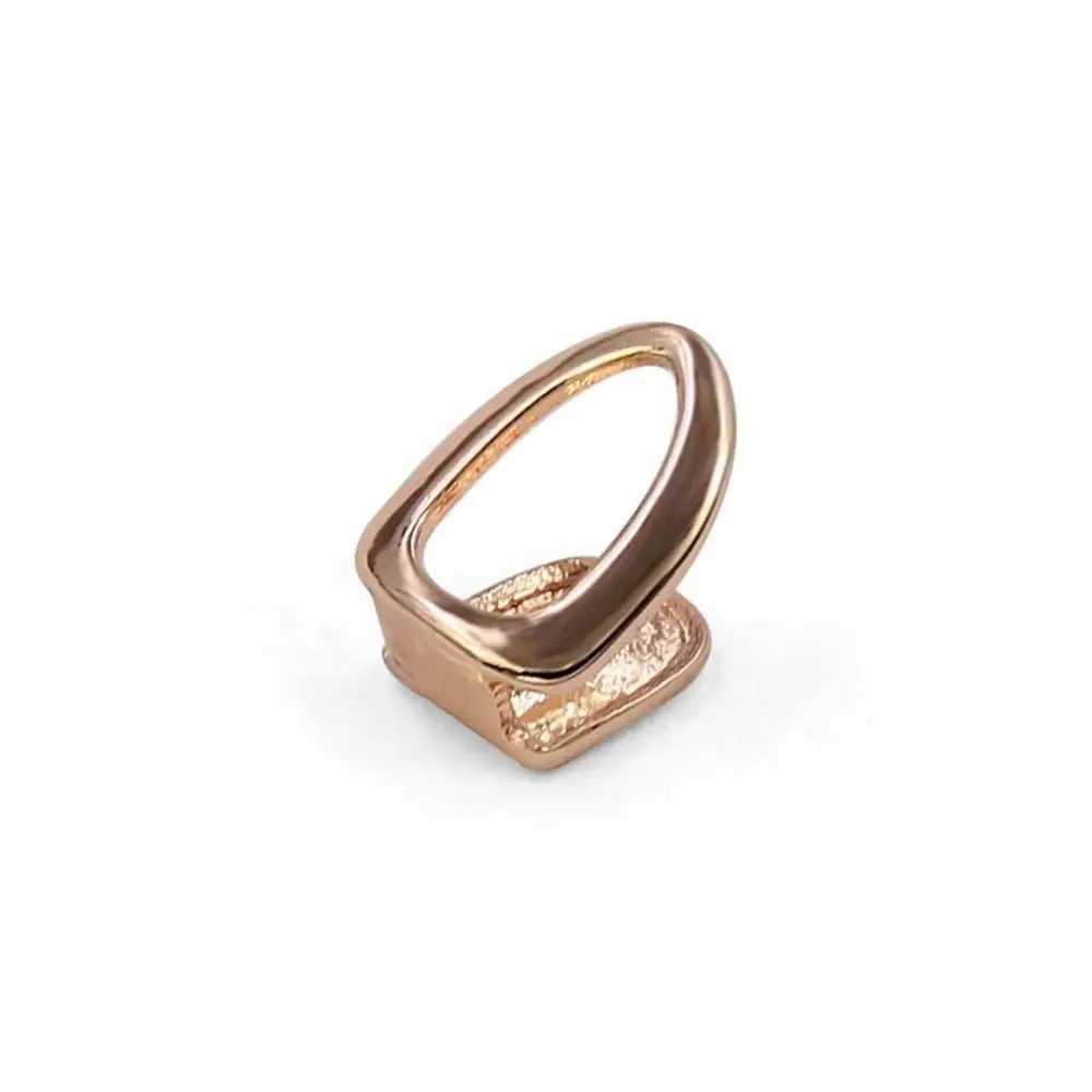 2Pcs New Personty Metal Hip Hop Rper Teeth Jewelry Single Shackle Teeth Hollow Out W241227